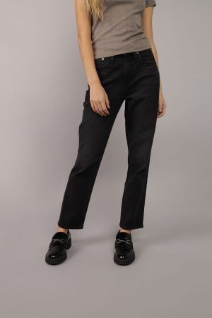 AE Stretch Super High-Waisted Ankle Straight Jean