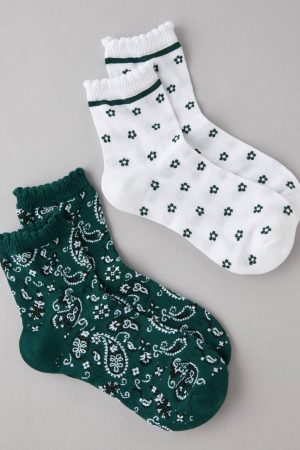 AE Bandana Boyfriend Socks 2-Pack