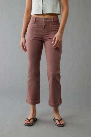 AE Next Level High-Waisted Kick Bootcut Crop Jean
