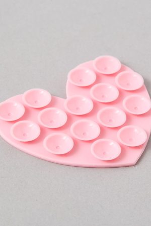 TwelveNYC Heart Silicone Suction Phone Accessory