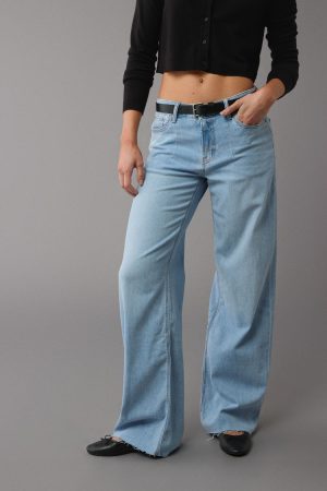 AE Dreamy Drape Stretch Low-Rise Baggy Wide-Leg Jean