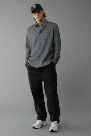 AE 24/7 Club Long Sleeve Button-Up Shirt