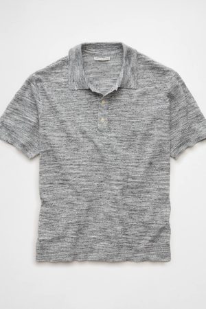 AE Space Dye Sweater Polo Shirt