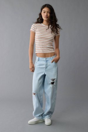 AE Pride Striped Hey Baby Tee