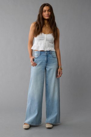 AE Strigid Super High-Waisted Ultra Wide-Leg Jean