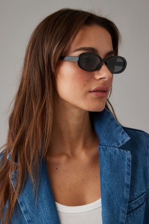 AE Black Oval Sunglasses