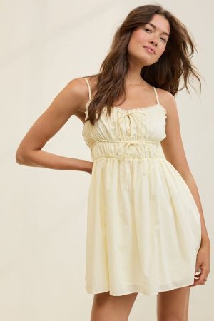 Aerie Tie Front Mini Dress