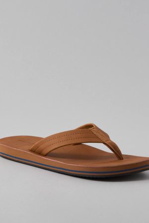 AE Men's Classic Leather Flip Flop