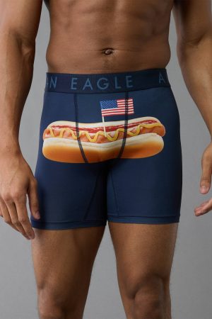 AEO Men's USA Hot Dog 6" Flex Boxer Brief