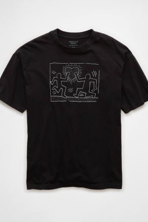 AE Boxy Keith Haring Graphic T-Shirt