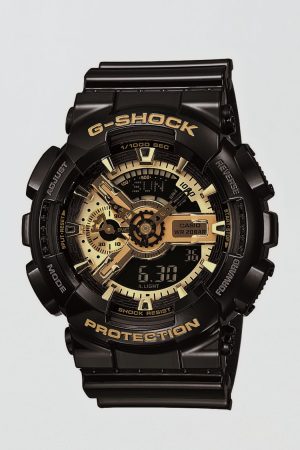 Casio G-Shock XL Analog Digital Resin Gold/Black Watch