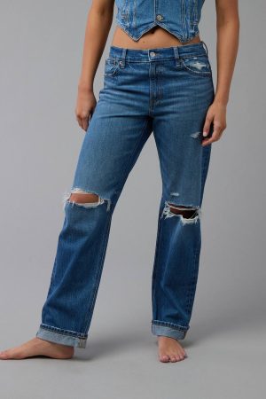AE Ripped Low-Rise Ex-Boyfriend Jean