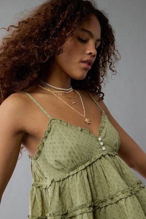 AE Ruffle Babydoll Tank Top