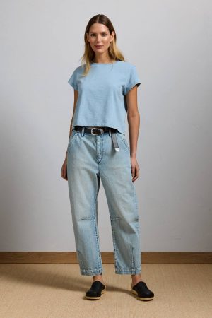 AE77 Premium Pleated Barrel Jean