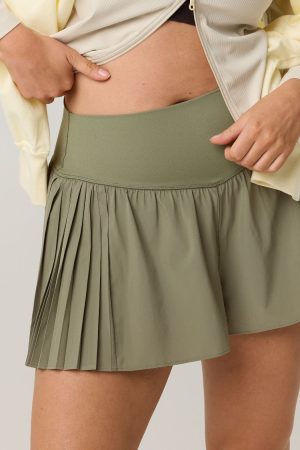 OFFLINE By Aerie Real Me Pleated Flowy Short