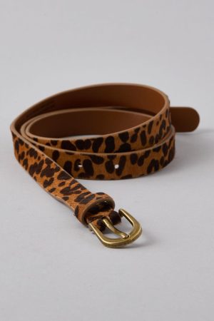 AE Leopard Calf Hair Belt