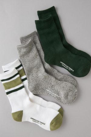 AE Laidback Luxe Terry Crew Socks 3-Pack