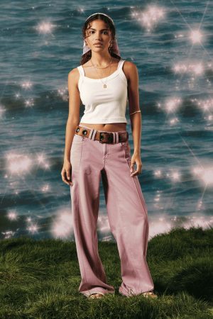 AE Dreamy Drape Stretch Low-Rise Baggy Wide-Leg Pant