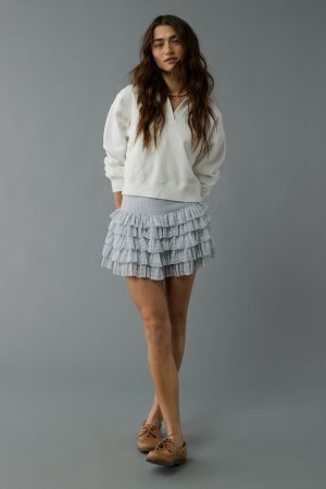 AE High-Waisted Ruffle Mini Skort