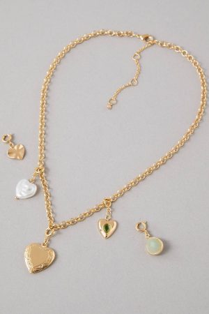 AEO Heart Charm Kit Necklace