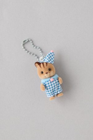 Calico Critters Nursery Walnut Squirrel Baby Key Chain