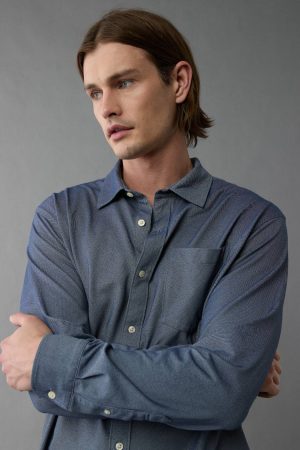 AE 24/7 Club Long Sleeve Button-Up Shirt