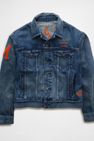 AE NFL Miami Dolphins Denim Jacket