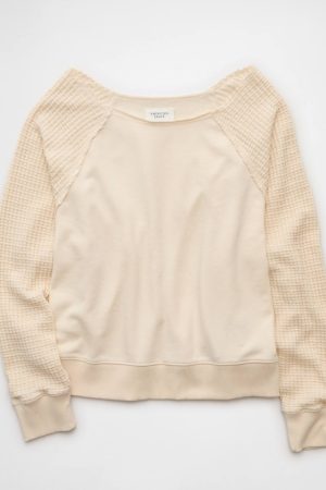 AE Mixed Knit Sweatshirt