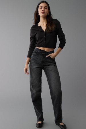 AE Strigid Super High-Waisted Crossover Baggy Straight Jean