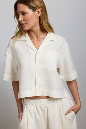 AE77 Premium Linen Camp Shirt