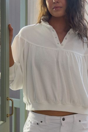 Aerie Soft Life Button Sweatshirt