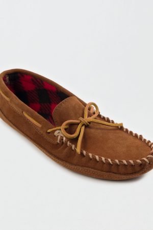 Minnetonka Men's Double Bottom Fleece Slipper