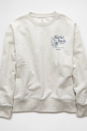AE Everyday Luxe Destination Graphic Crew Neck Sweatshirt