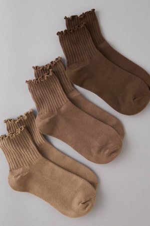 AE Ruffle Boyfriend Socks 3-Pack