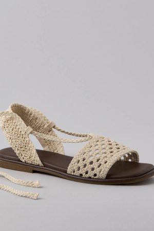 AE Crochet Lace-Up Sandal